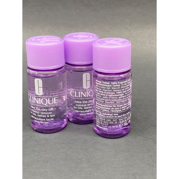 3 Clinique Take The Day Off Makeup Remover Lids, Lashes & Lips 1 oz - Picture 2 of 3